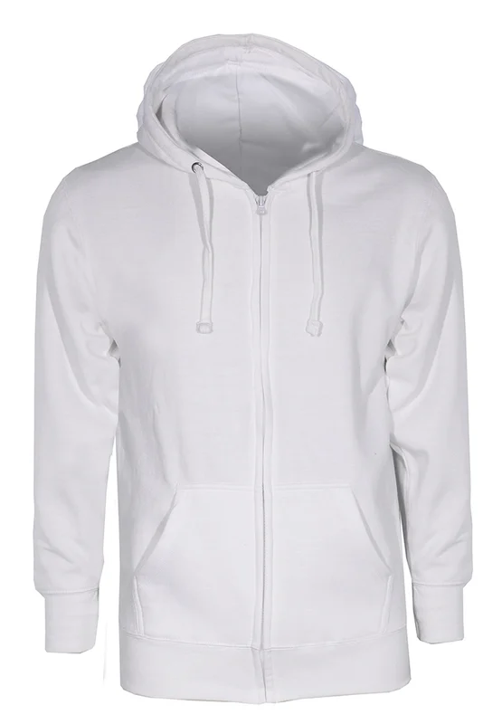 Ζακέτα φούτερ με κουκούλα 330 gsm WHITE Ζακέτα φούτερ με κουκούλα 330 gsm WHITE