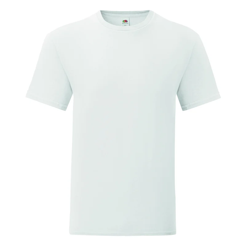 Ανδρικό μπλουζάκι ICONIC 150T slim fit WHITE 3-5XL