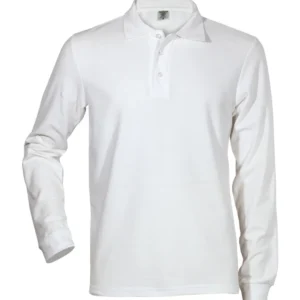 Ανδρικό Polo μακρυμάνικο WHITE