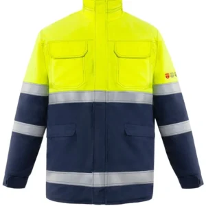 Τζάκετ Parka PYRO-V ROYAL BLUE/FLUOR YELLOW